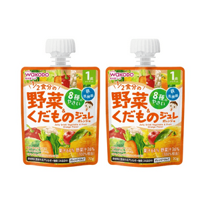 日本 和光堂 1歳以上 ベビー用 フルーツ野菜ゼリー 飲料 柑橘味 70g 2袋