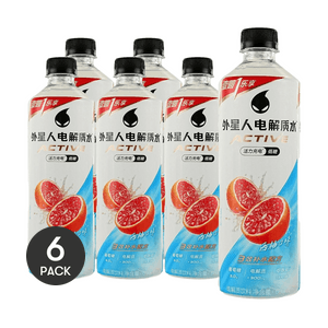 元气森林 外星人电解质水 运动饮料 西柚口味 600ml *6【6份装】【低糖0脂】【快速补水】