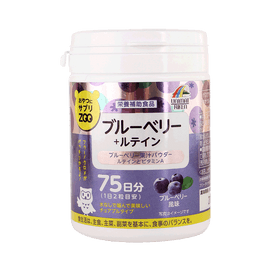 ユニマット理研||ZOO 栄養補助食品 チュアブル錠 ブルーベリー+ルテイン||150g (1g×150粒)