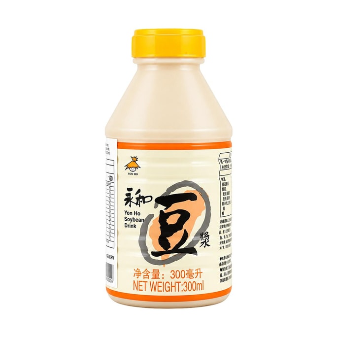 台湾永和 原味豆浆 300ml【非转基因黄豆】【营养早餐豆奶】