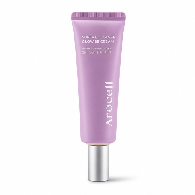 [한국 직배송] 아로셀 슈퍼 콜라겐 글로우 BB 크림 SPF50+ PA++++, 40ml / 1.35 fl oz, 아이보리 내추럴 색상