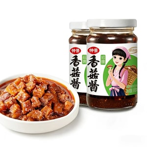 [중국 직배송] 중징 시그니처 버섯 소스, 샌드위치, 면, 밥에 간편하게 곁들일 수 있는 인스턴트 소스, 168g*2병