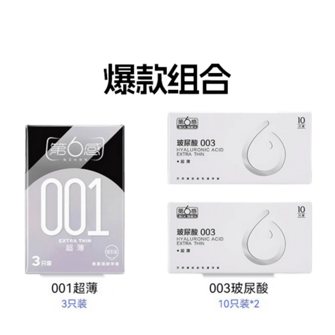 Condom 001 Ultra-Thin Condoms for Men and Women  23 pieces total
