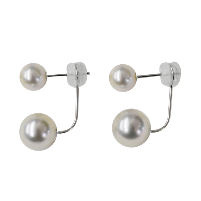 REENS PEARL K14WG Akoya pearl earrings 1 pair