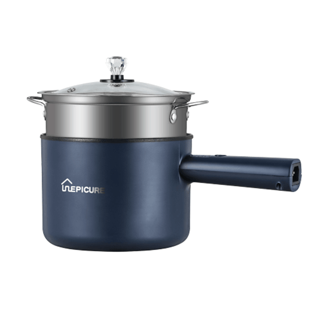110V small electric cooker multifunctional electric cooker one intelligent version - treasure blue + steamer
