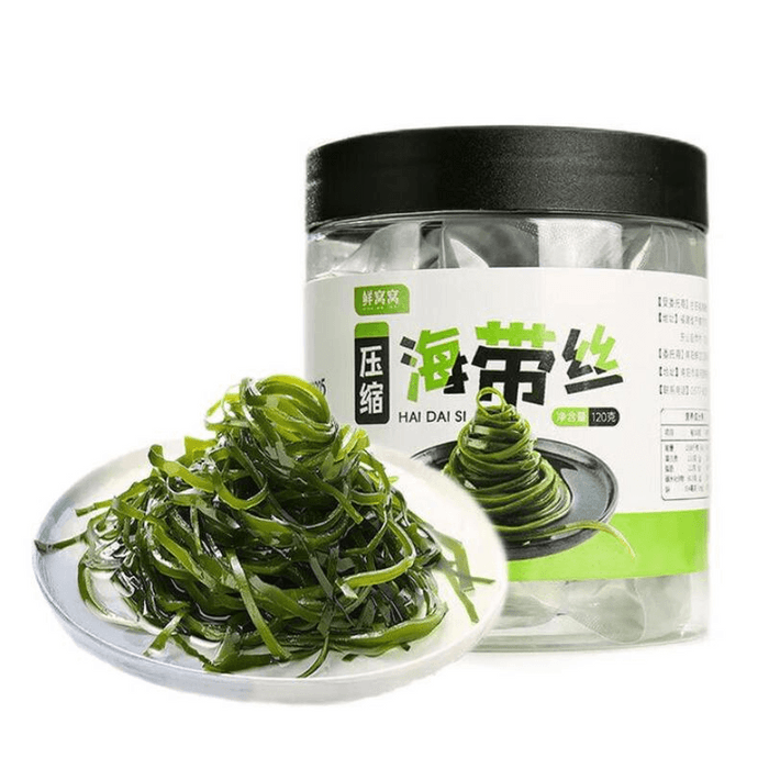 【中国直送】作りたて、霞浦特製圧縮昆布ストリップ、鍋料理や冷菜に最適、20g×6パック