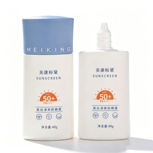 미캉펀다이 [여름 필수품] 선크림 선크림 로션 차단제 40g*2개입 [80g] 높은 자외선 차단 SPF50+ 방수 방한 학생 군사 훈련