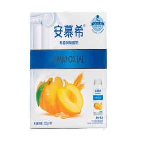 アンムクシ 【アメリカ全土直送】 アンムクシ ギリシャ風味ヨーグルト 黄桃オートミール味 200g×10本