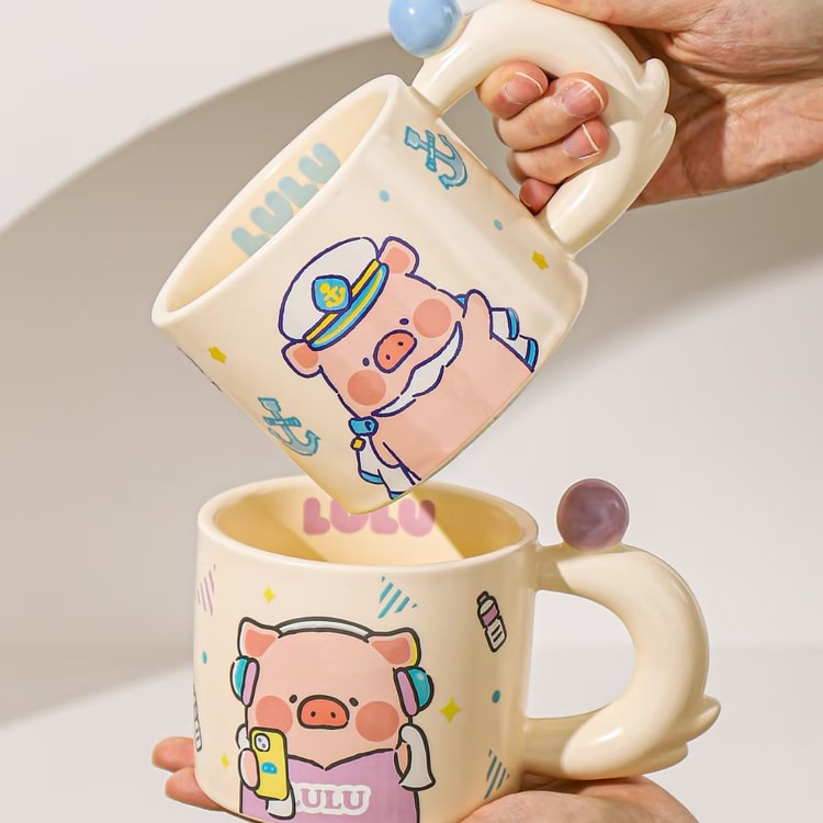KAWASIMAYA 川島屋ルルピッグコラボ 450ml かわいいセラミック