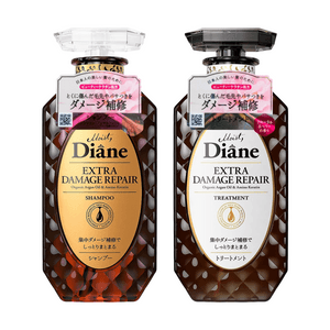 Organic Argan Oil & Platinum Keratin Extra Damage Repair Shampoo 15.2fl.oz. + Treatment 15.2fl.oz. Set【Value Pack】