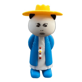 2025 Shrimp Sand Carving Animation Handmade And Trendy Car Mounted Desktop Ornament Doll Weeping About 7CM