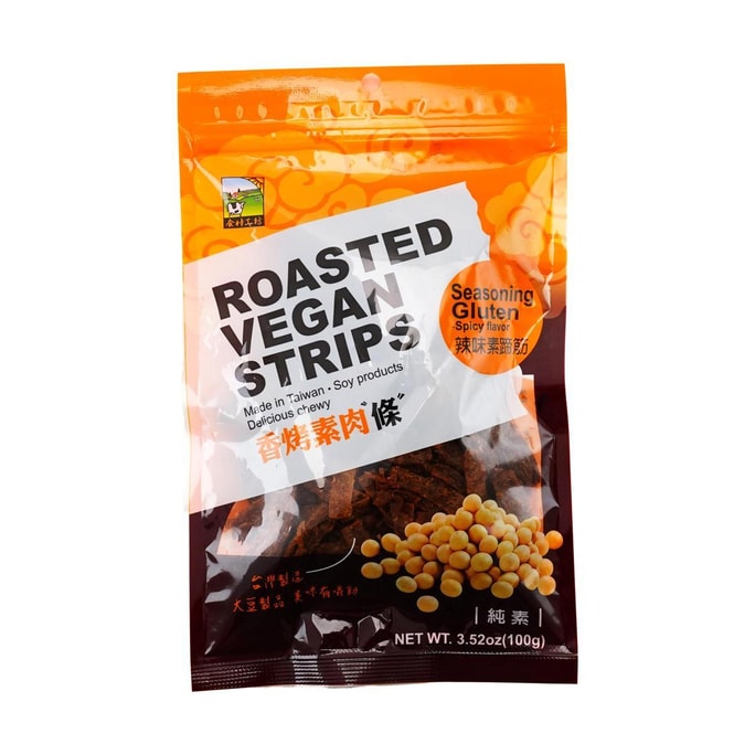 台湾甲贺之家  香烤素肉条 辣味素蹄筋 100g