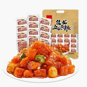 佳龙 五谷杂粮辣条 辣片 豆制品 450g【内20包】网红爆款解馋小零食【豌豆与辣条的碰撞】混合口味