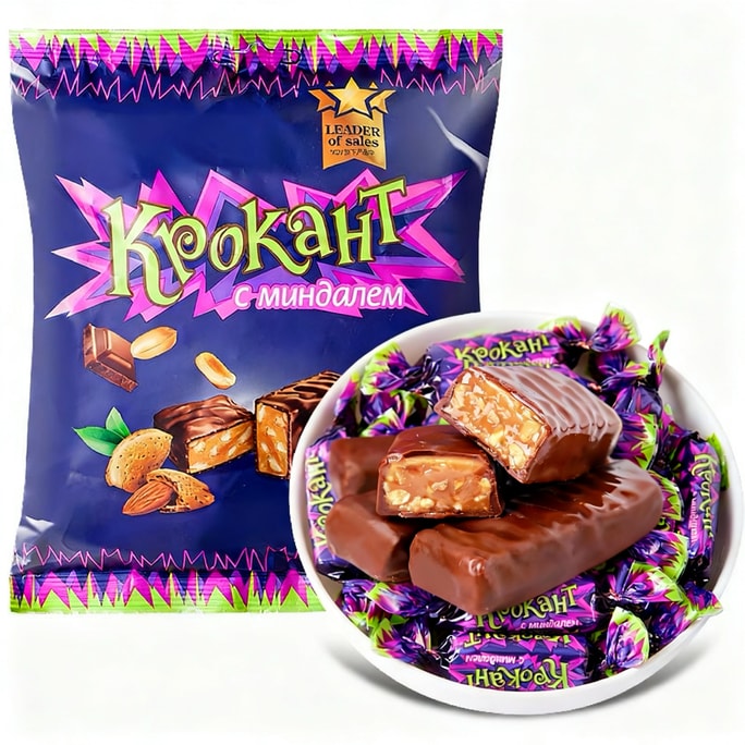 Purple Skinned Candy Chocolate Nut Cream Candy Snack 100g*1 Bag