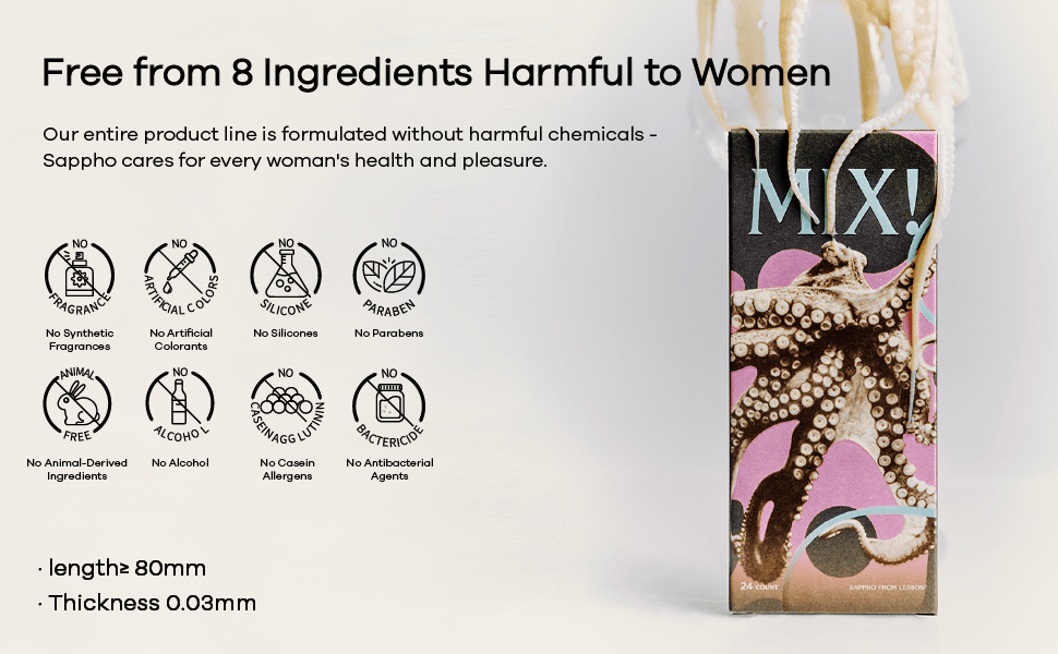 薩福 重磅新品「Mix」混裝女同醫用情趣手指套成人一次性用品 24只