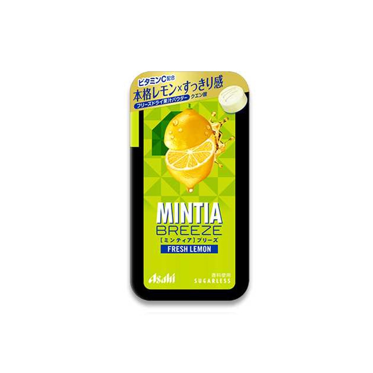 MINTIA BREEZE Fresh Breath Lozenges Mint Lemon Flavor Large Grains