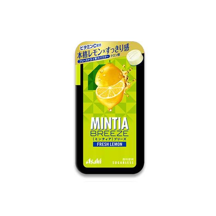 MINTIA BREEZE Fresh Breath Lozenges Mint Lemon Flavor Large Grains