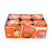 Taco Buldak Spicy Ramen Noodles ,Spicy Chicken Artificial Flavor Instant Noodle ,6 Cups, 15.84oz