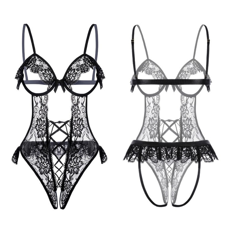 Erotic Lingerie Sexy Small Breasts Steel Ring Onesie Passion Clothes  Midnight Charm Erotic Lingerie - Yami.com