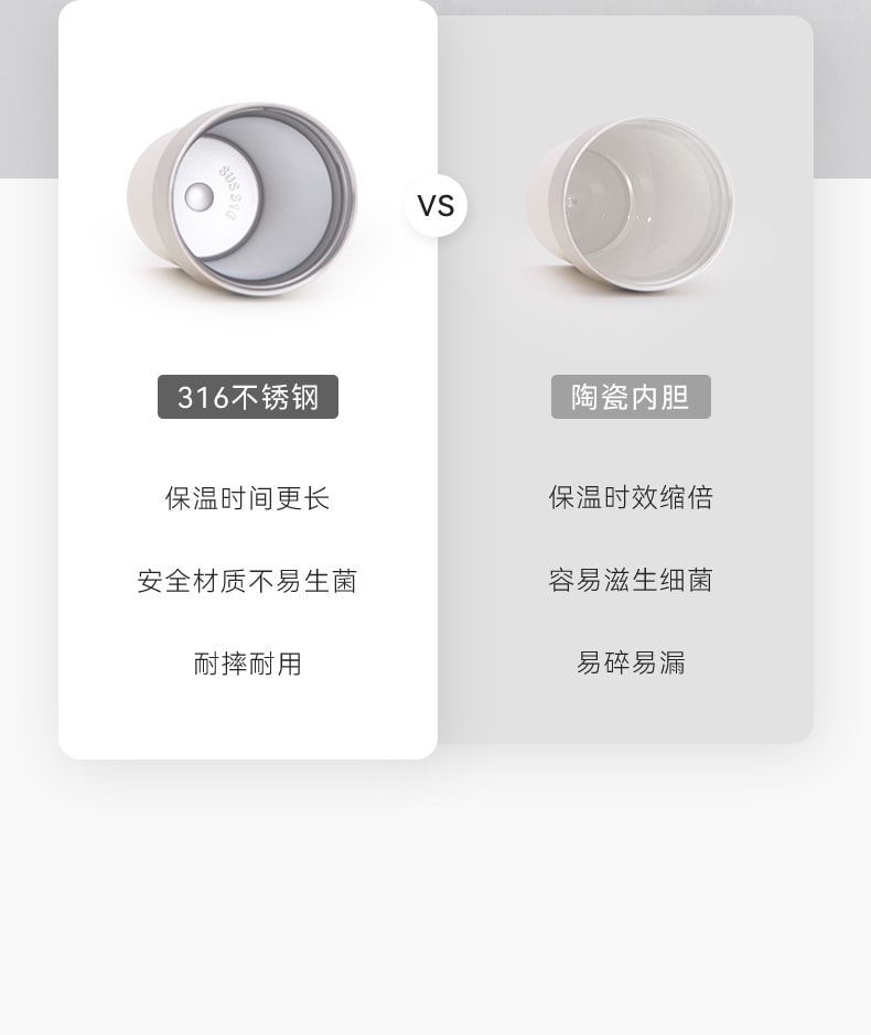 OLAYKS 随行杯 316不锈钢无缝内胆保温杯 500ml大容量 咖啡吸管杯 双层真空密封