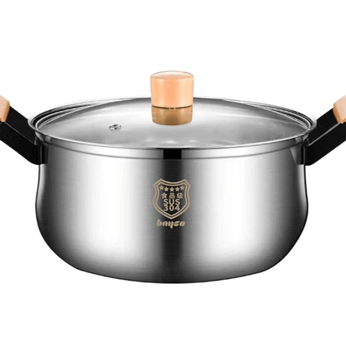 【中國直郵】 拜格 煲湯鍋食品級加厚304不鏽鋼24cm 1個