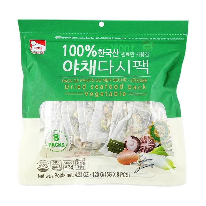 韩国HAITAI海太 海鲜蔬菜高汤包 8包入 120g