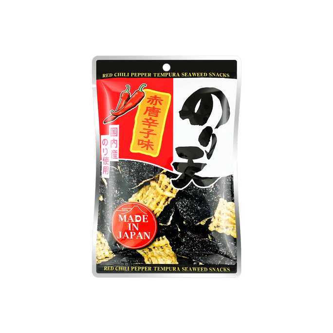 Red Pepper Noriten - Spicy Tempura Seaweed Snacks, 1.4oz