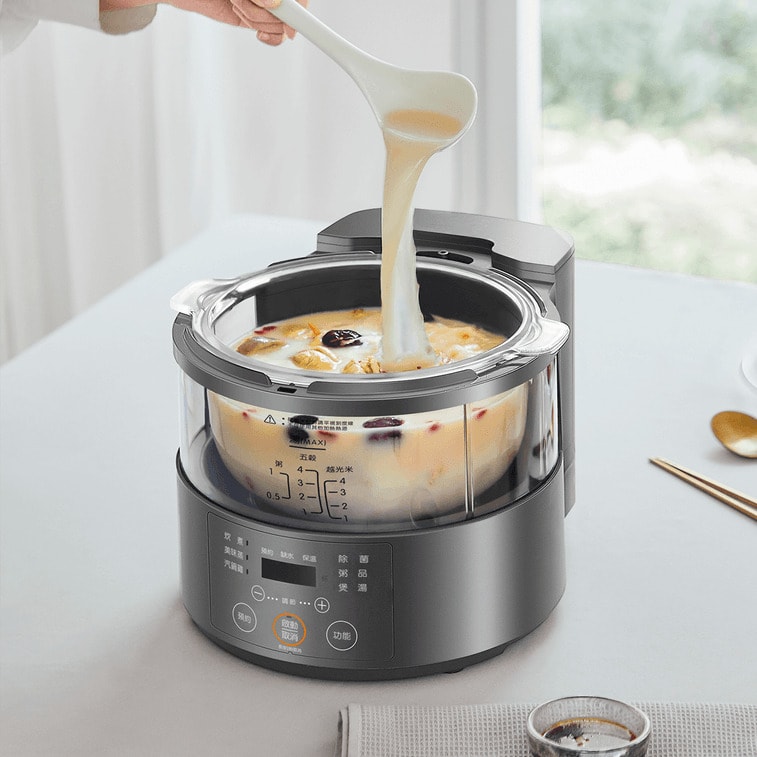 九阳 【美国本土发货】蒸鲜料理锅 蒸汽电饭煲电饭锅 全透明视窗 多功能蒸锅蒸笼 煲汤炖盅养生锅 F30S-S66 110V 4