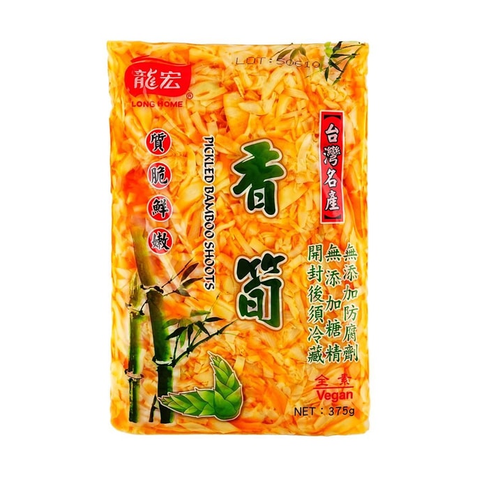 龙宏 香笋 即食下饭菜竹笋丝咸菜 375g【全素】【无防腐剂糖精】【台湾名产】