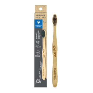 Charcoal Bamboo Toothbrush Ultra Soft 1pcs