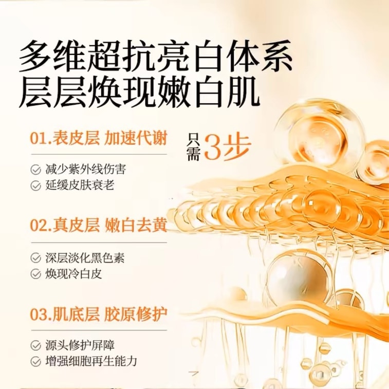  素秀臣氏 左旋維vc煥顏精華液膠囊 菸鹼醯胺 提亮去黃美白 緊緻淡紋 敏感肌適用 0.5ml*50粒/盒 4