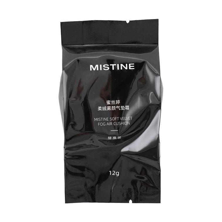 泰國MISTINE蜜絲婷 金氣墊 柔絨霧顏氣墊霜 一拍遮瑕 24h巨持妝控油 高遮瑕輕粉感 敏感肌膚可用 #金盒遮瑕款 LF100 透亮瓷白 適合亮白膚色 附贈替換芯 10
