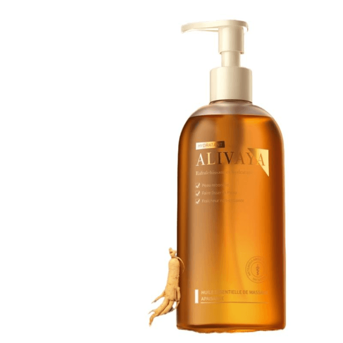 ALIVAYA Wormwood Massage Essential Oil Whole Body Through Meridians Body 400ml*1 Bottle