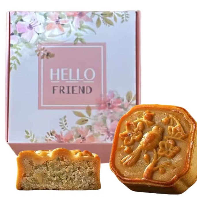姚记 中秋节 精制糕点月饼 什锦果仁月饼 单粒 礼盒装 60克 喜上眉梢