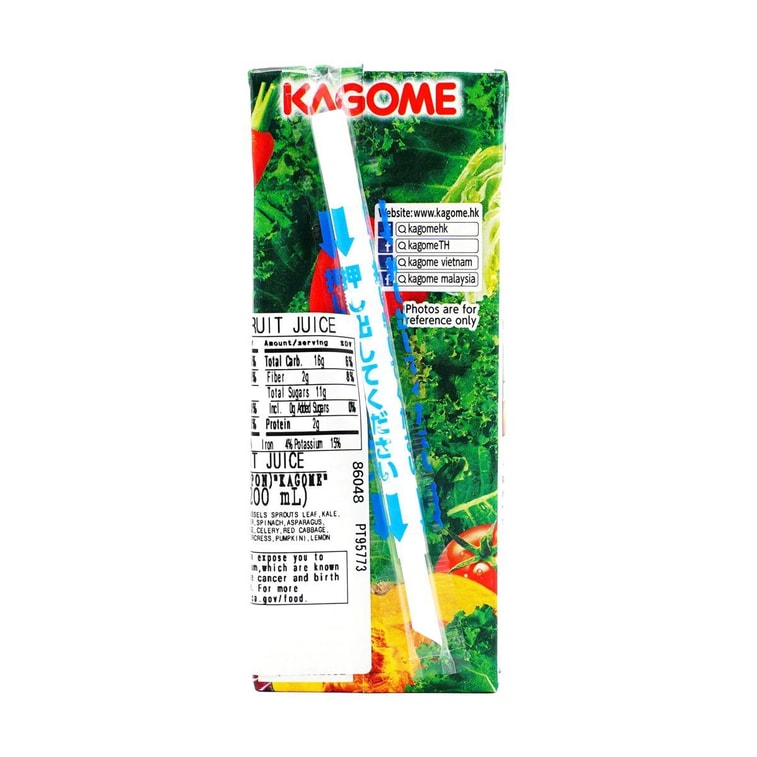 Fruit and Vegetable Juice 6.76 fl oz*4【4 Flavors Combo Packs】【Product Expiry Date Format: Day/Month/Year】 20