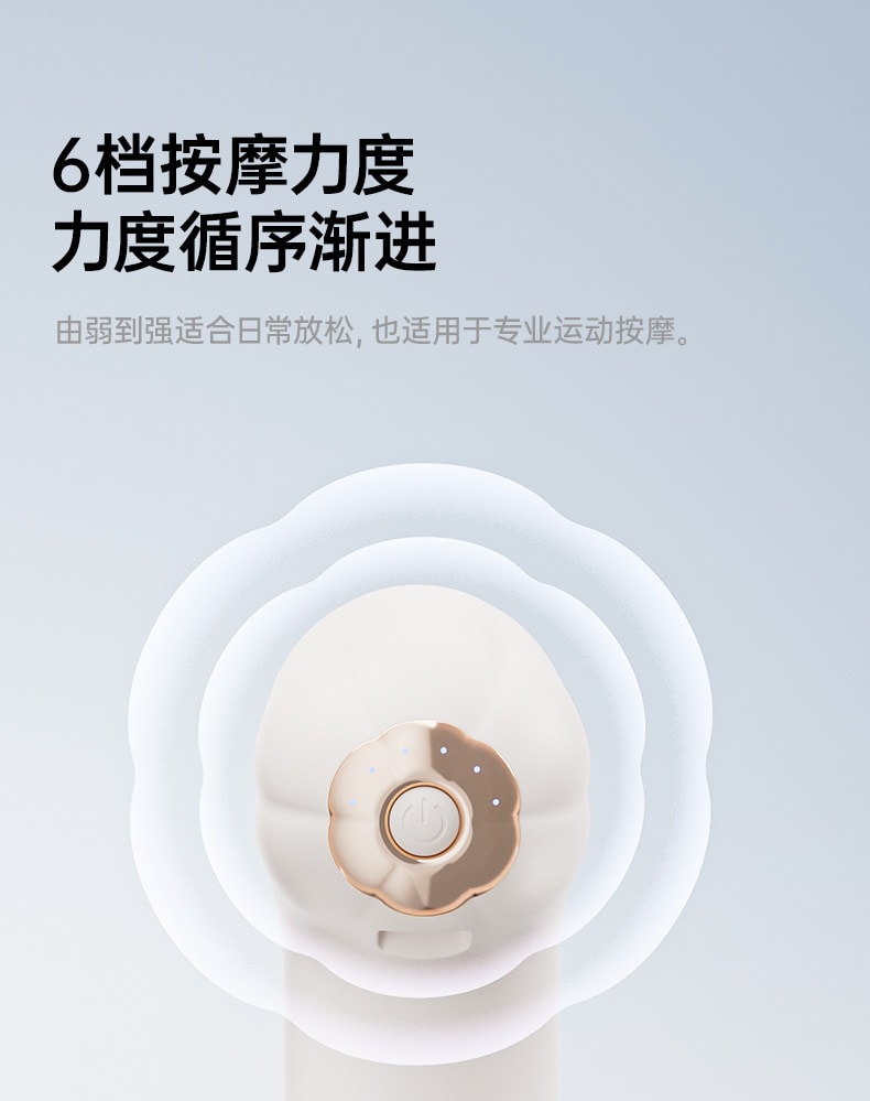 【中国直邮】 佑美 迷你筋膜枪肌肉按摩器男士女生多功能按摩枪颈膜枪静音专业级 象牙白 1个