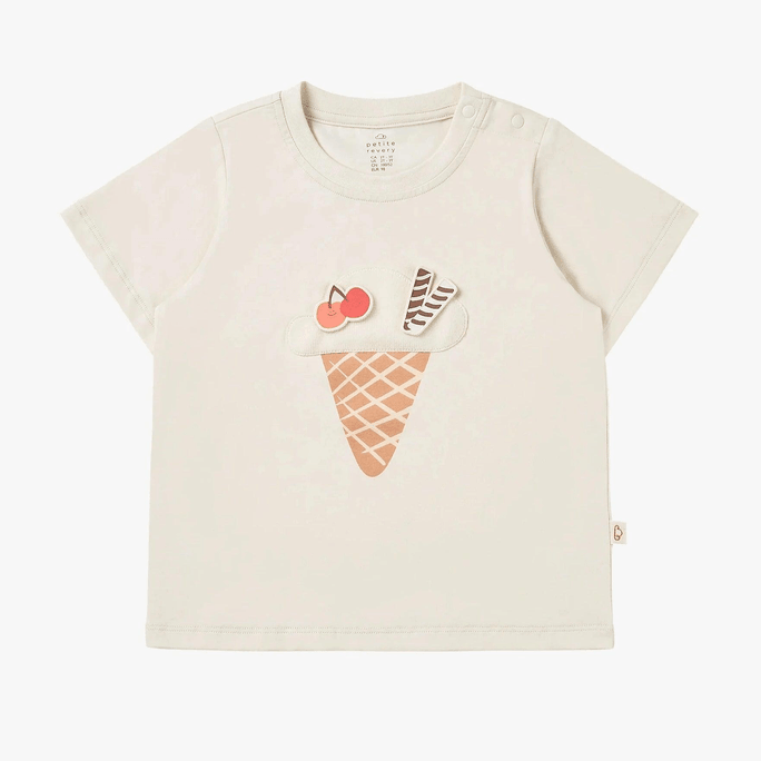 Nest Designs - Petite Revery Kids Quick Dry Cotton Short Sleeve Tee - Jet Stream 5-6Y
