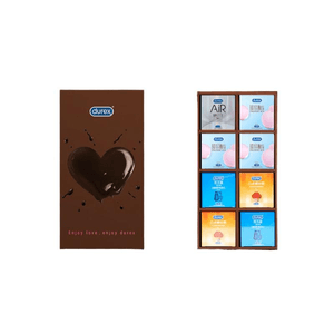 Chocolate Gift Box Gift Condom Shaped Safety Cover * 1 Box