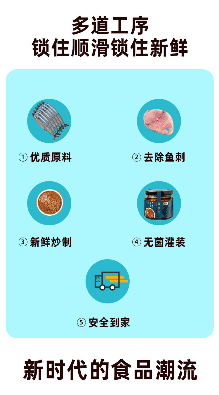 斟厨 青岛特产鲅鱼酱开盖即食拌饭拌面海鲜酱140g/瓶