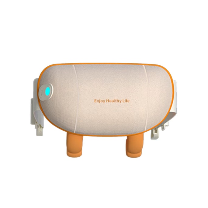 【輪滑世界冠軍郭丹代言品牌】 中國 和正HEZHENG 5D超大柔性按摩頭斜方肌頸肩揉捏按摩器 橘色 1件