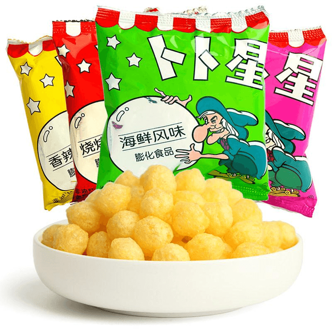 【中国直邮】 卜卜星 老式零食混和口味13g*5袋