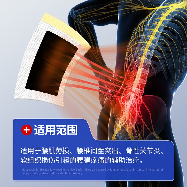 완태이 [글로벌 굿씽즈 페스티벌] 원적외선 허리 및 다리 테라피 패치 (5개입/박스) - 허리 디스크 탈출증, 오십견, 허리 근육 긴장, 좌골 신경통, 다리 통증, 엉덩이 통증에 효과적입니다. 3
