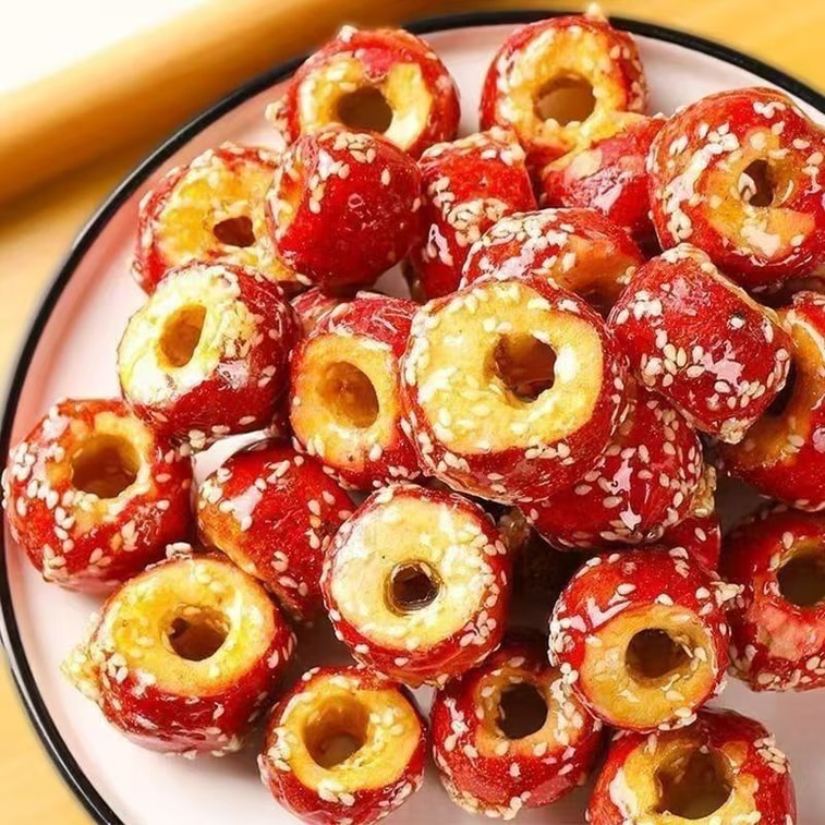 クレイジーホーソン フリーズドライホーソン 砂糖漬けホーソン串 - ふっくらとした果実、甘酸っぱい、サクサク、味覚を目覚めさせる (55g) 12