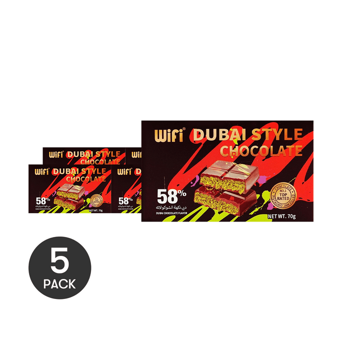 Pistachio Jam Dubai Style Chocolate 0 Sugar  2.47 oz *5【5 Packs】