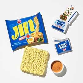 Jin Ramen- Korean Style Instant Noodles , Mild Flavor, 4 Packs* 4.23oz 【BTS Jin】【ARMY】