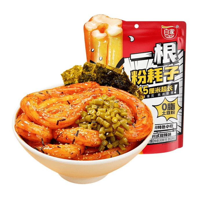 【中國直郵】 白家 一根粉耗子甜辣味228g*1袋