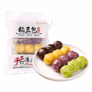 【중국 직배송】 쩌우요우차이 정통 찹쌀콩빵 황미 잡곡콩빵 거친 곡물 다양한 맛 동북 순수 수제 간식 떡 500g*1봉