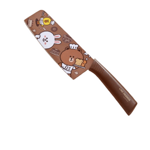 Brown Bear Chopper Stainless Steel Chopping Sharp Fruit Knife Kitchen Slicer 1pc