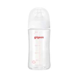 【Expédition directe du Japon】 Biberon en verre résistant à la chaleur PIGEON de nouvelle génération (3ème génération) 240 ml, large ouverture, sensation naturelle d'allaitement, anti-colique, modèle standard