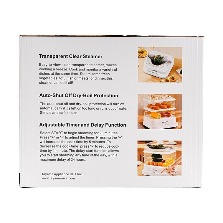 Tier Electric Steamer, for Steaming Vegetables, Fish and Steamed Buns - TFS - 003 6